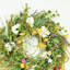 Couronne de fleurs artificielle 28 po avec grappe de lierre et de marguerite pour la porte d'entrée