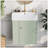 21.6" Floating Bathroom Vanity with Ceramic Basin, Left side storage-1545735298