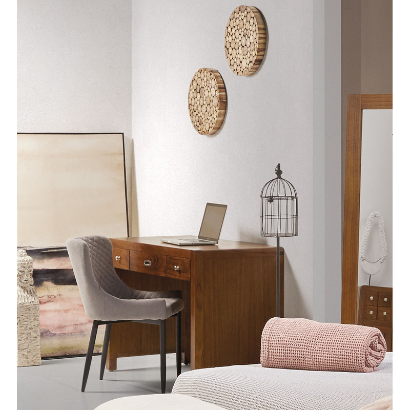 Flash Solid Wood Base Writing Desk
