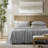Breathable 4-piece Queen Sheets And Sheet Sets, Grey Stretch Jersey With Cooling Comfort