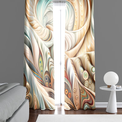 Aidey Polyester Semi-Sheer Curtain Pair