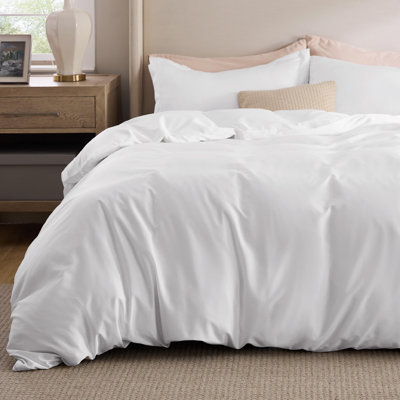 Bedsure Lyocell Cotton Hybrid Duvet Cover