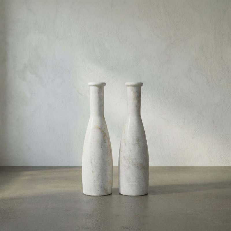 Moris Candlestick, White