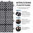 Black Interlocking Deck Tiles Plastic Rosette Pattern Pack Of 12