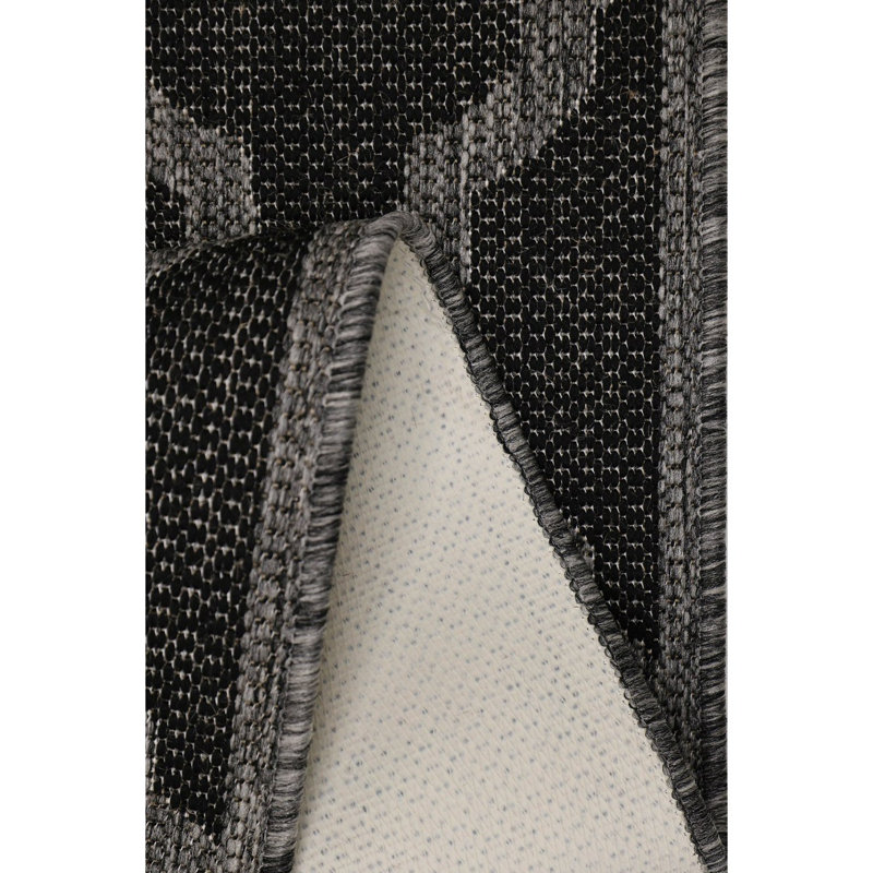 TRELLIS GREL FLATW BLACK 160/225cm, Rectangle 60 x 110 cm