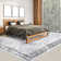 Machine Washable Rug Oriental Non-Slip Area Rug for Living Room Low-Pile Rug Indoor Floor Cover for Bedroom Dining Room Hallway Kitchen Office