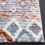 Tapis bleu rouille / ivoire Evangelyn-956104513