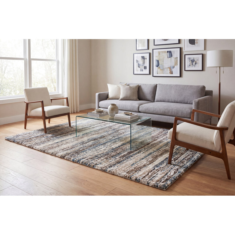 Donna Abstract Indoor Rug, Rectangle 6'7" x 9'6"