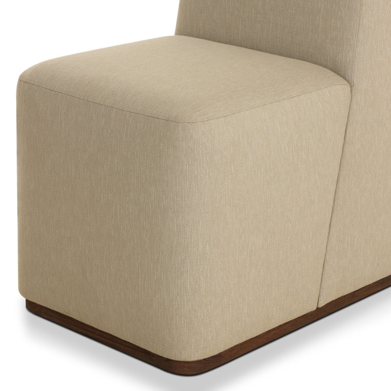 Outdoor Teak Dining Side Chair, Vergo Camel