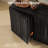 Fluted Mid-Century Modern Sideboard & Buffet Cabinet – Adjustable Shelves, TV Console, Accent Storage for Living Room, Dining Room, Entryway, Black-1388678207