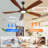 72 Inch Wood Ceiling Fan With Light