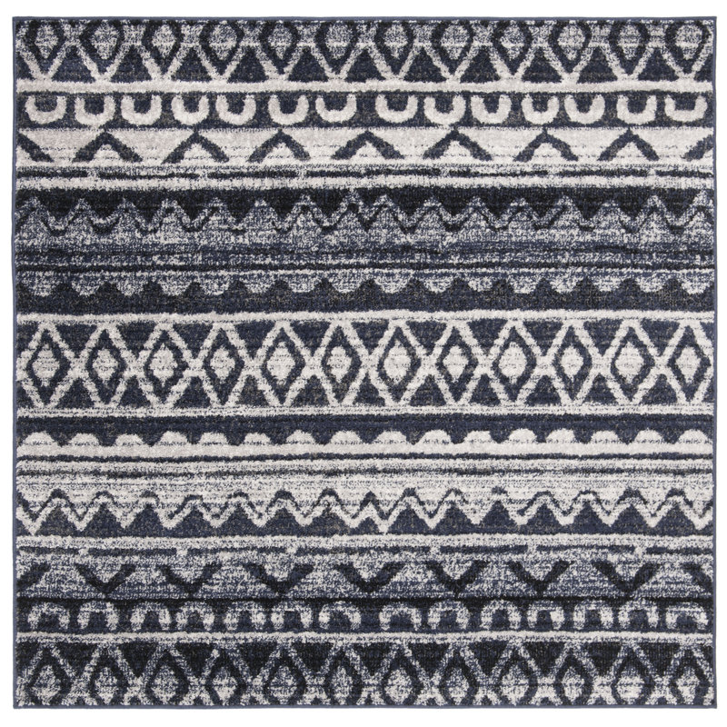 Saliba Performance Southwestern Rug, Square 6'