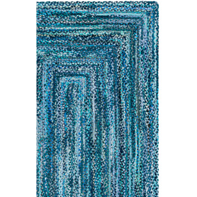 Braided Hand Woven Cotton Solid Color Indoor Rug