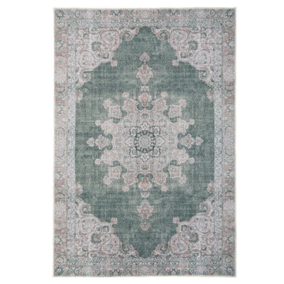 Calixtro Oriental Cotton Area Rug