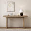 Console en placage de frêne de conception unique, de style moderne et simple, avec un plateau de table astucieux, convenant à un vestibule, un couloir, un salon, un vestibule-2126371627