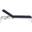 Chaise de patio d'extérieur en aluminium avec coussins Shore-1318051594