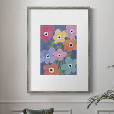 «Flower Market Color II», reproduction encadrée - bois massif 50323