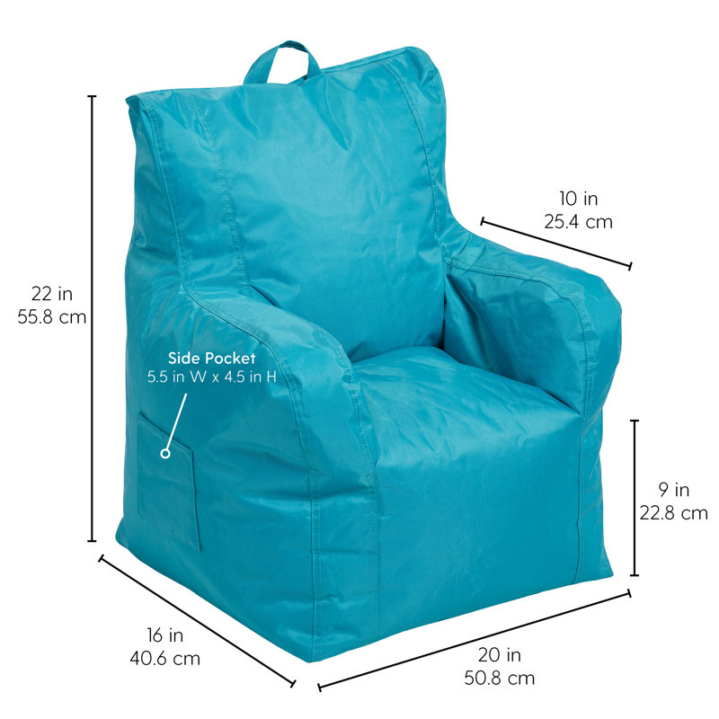 Petit fauteuil à billes Cali, Nylon turquoise