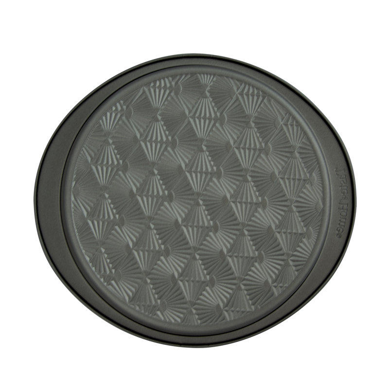 Ash Gray 9-Inch Round Non-Stick Stainless Steel Baking Pan