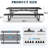 96" Rectangular Picnic Tables Black-1608770803