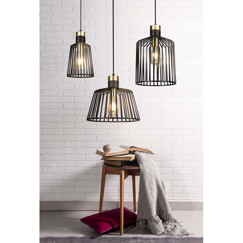 Villarreal 1 - Light Black Geometric Pendant
