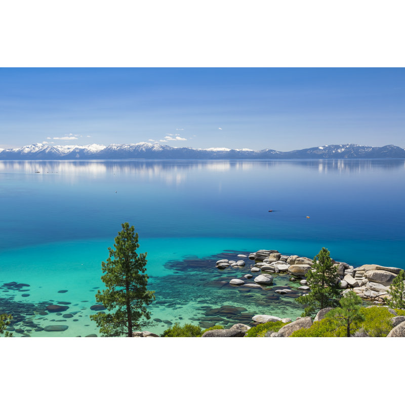 Kayaking Lake Tahoe - Wrapped Canvas Print, 30cm H x 46cm W x 3.8cm D