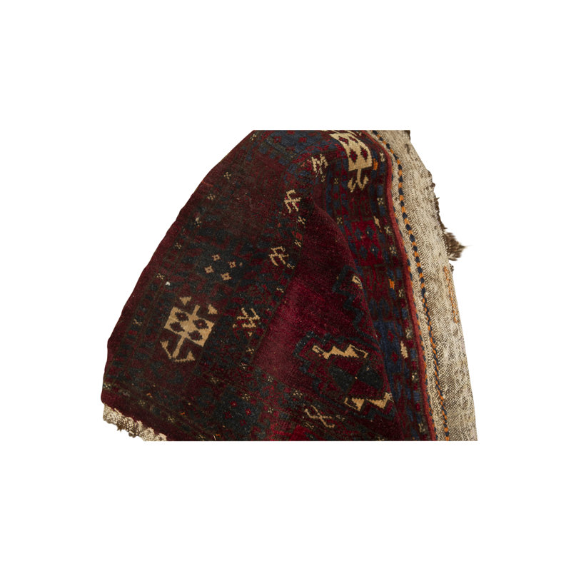 Hand-Knotted High-Quality Red Runner