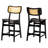 Berndina Counter Stool with Solid Wood Frame-1819718622