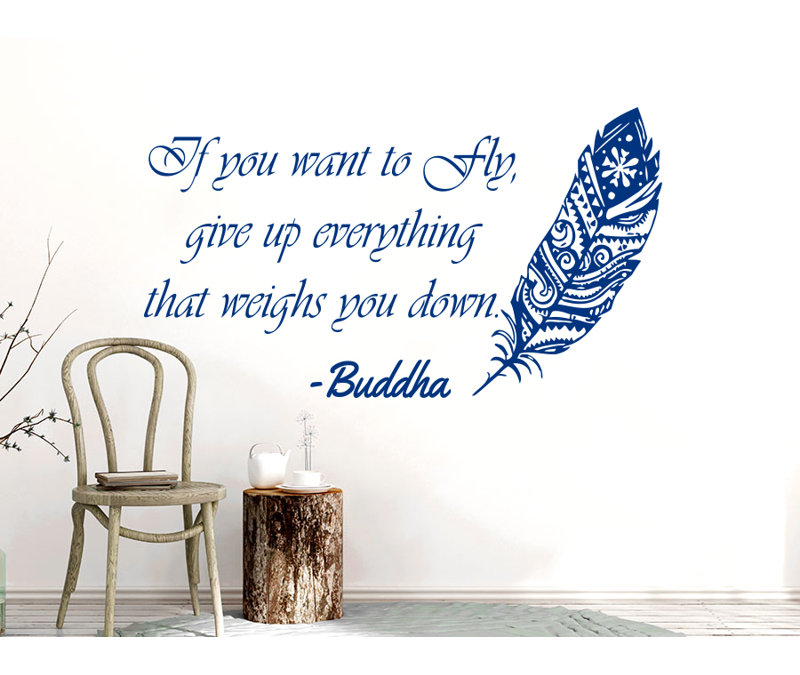 Downey Text & Numbers Wall Decal, Blue