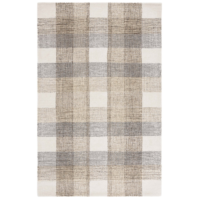 Tapis en coton touffeté à la main genre, Rectangulaire 8 pi x 10 pi