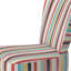 Chaise d'appoint rembourrée Boho Rainbow Stripes