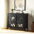 Ceara Black Finish Console Cabinet