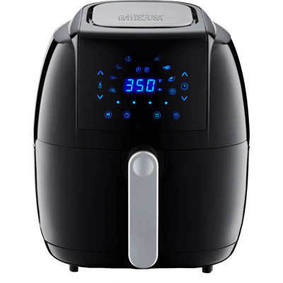 GoWISE USA GW22921-S 8-in-1 Digital Air Fryer with Recipe Book, 5.0-Qt, Black