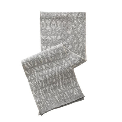 Geometric Modern Diamond Woven Table Runner With Fringe 14" W X 72" L