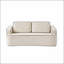 Canapé à deux places intégré à main courante compacte pour une vie compacte, alliant confort et esthétique dans les petites pièces.
