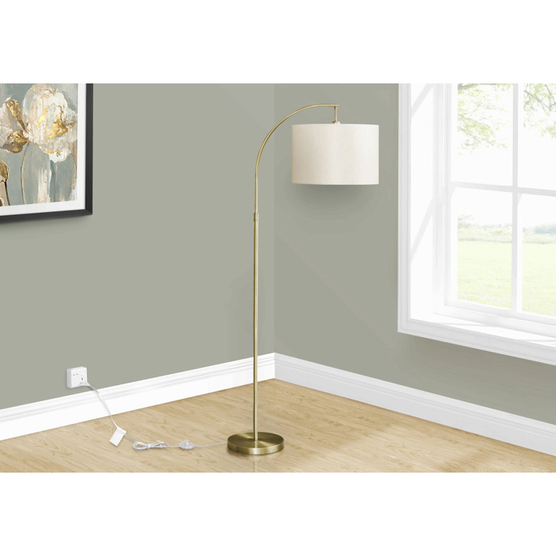 Lampe sur pied à abat-jour tambour 65 po