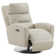 Genuine Leather Dual Motor Swivel Power Recliner With Power Headrest