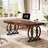 63" Executive Desk With Metal Base-1386175254