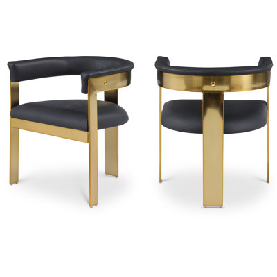 Chaise avec accoudoirs à dossier rembourré Romeo