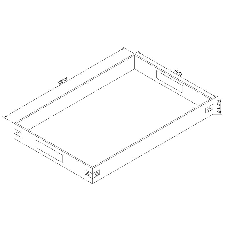 Milan Acrylic Tray