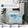Liberty Compact Toilet, Modern One-Piece Round Toilet with Dual Flush, Easy Cleaning Fully Skirted Design(Seat Included)
