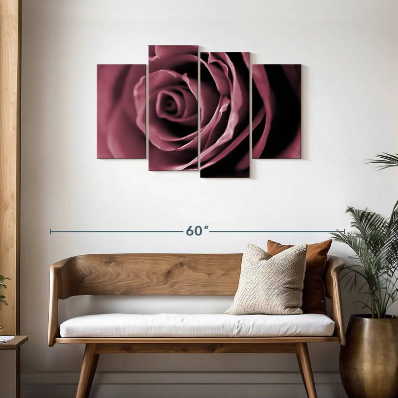 Rose poudré Harnek, H 27 po x l 43 po