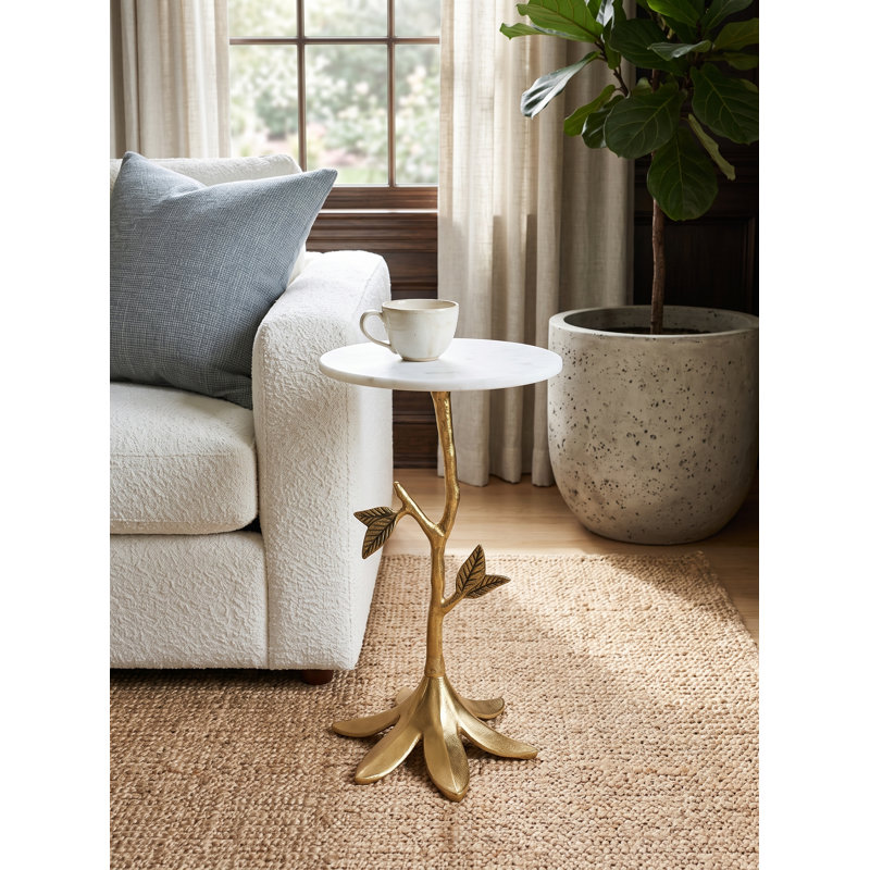 14x14x23.6" Leafy Branch Side Table