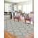 Tapis gris à motif géométrique Bethany-Mai