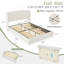 Lit plateforme tapissier avec 4 tiroirs Braya, beige, double-123040028-123040029