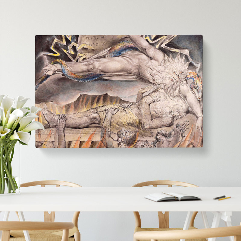 Jobs Evil Dreams by William Blake - Wrapped Canvas, 35cm H x 50cm W x 3cm D