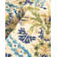 Tapis ivoire / bleu / jaune en laine noué à la main de conception unique 6 pi 2 po x 8 pi 10 po New Age
