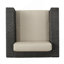 Chaise d'extérieur pivotante avec coussins (simple)-1131828241