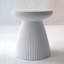 Table de bout Modern Office - Table d'appoint de jardin décorative, H 18,1 po, beige