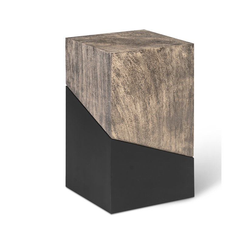 Geometry Block End Table